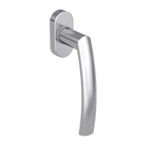 GRIFFWERK Fenstergriff LORITA Edelstahl matt L/R 7x42mm