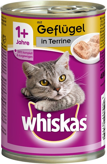 Whiskas 1+ Terrine 400 Gramm KatzennassfutterVorschaubild