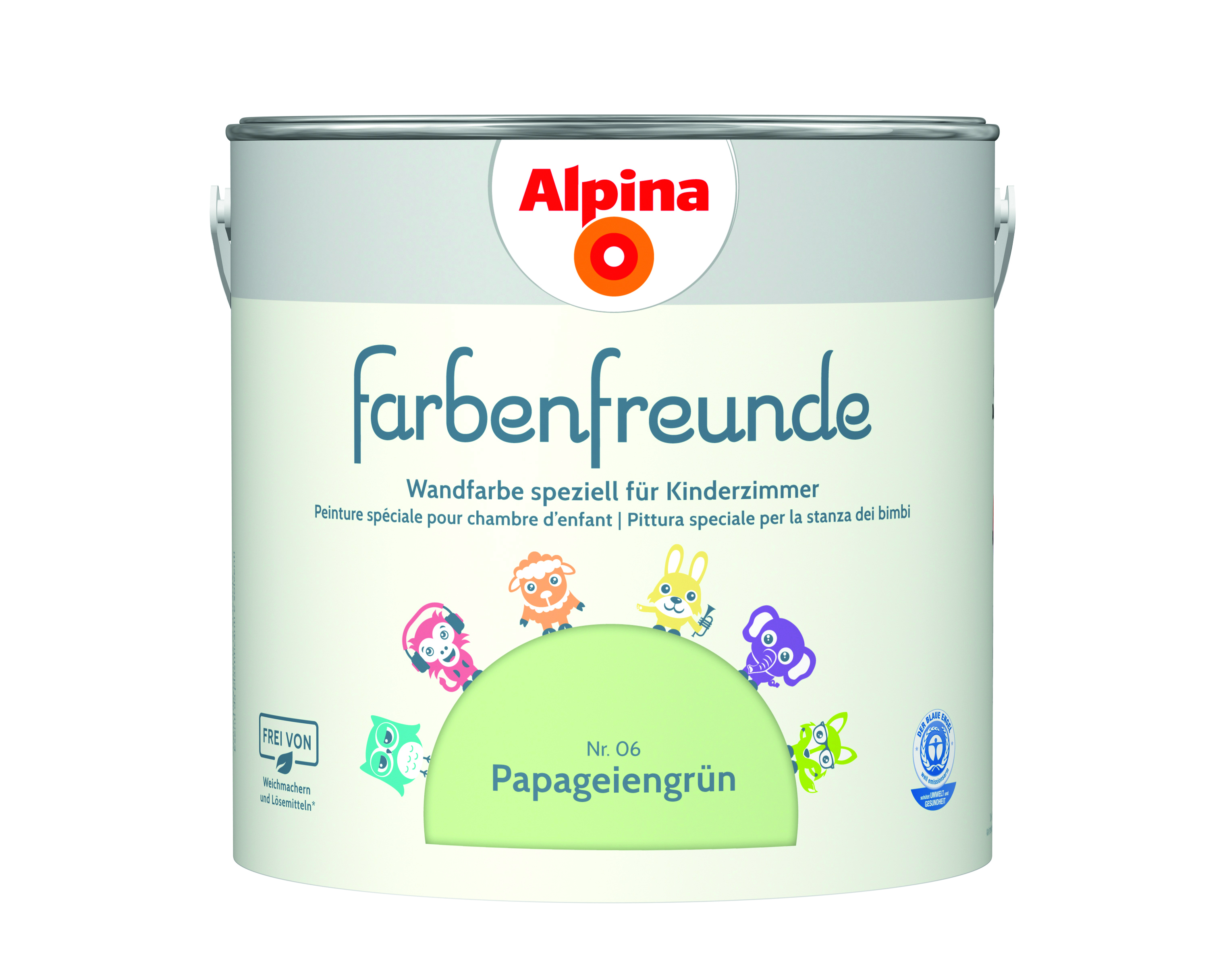 Alpina Farbenfreunde Nr. 06 Papageiengrün 2,5 Liter matt