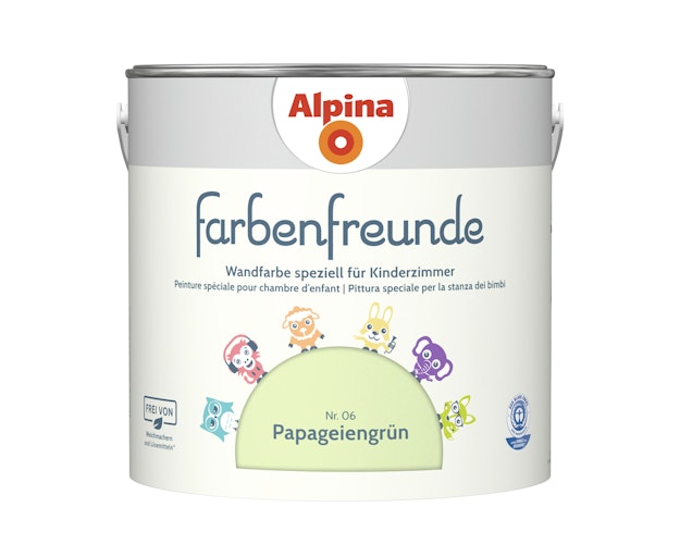 Alpina Farbenfreunde Nr. 06 Papageiengrün 2,5 Liter matt
