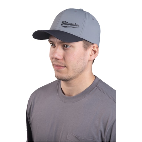 Milwaukee BCPDGR-S/M Performance Baseball Kappe dunkelgrau Größe S/M mit UV-Schutz 4932493103