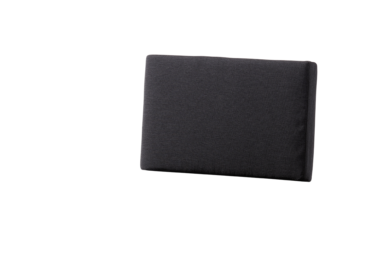 Sieger Seitenkissen LUGO, Sunproof (100 % Polypropylen) Dunkelgrau - Abverkauf