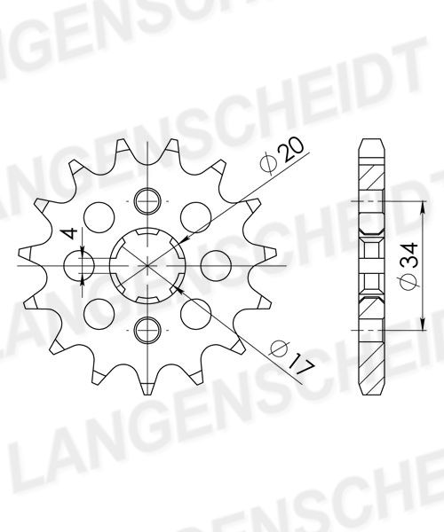 Supersprox Ritzel 428 14Z