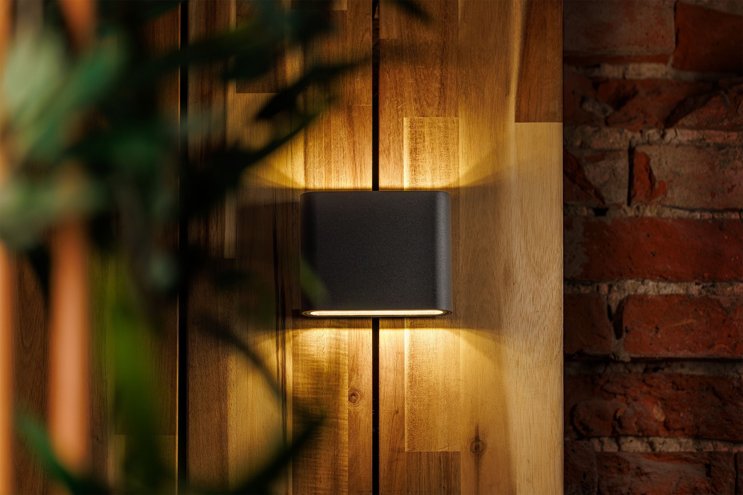 Garden Lights Wandleuchte Muro schwarz 230V