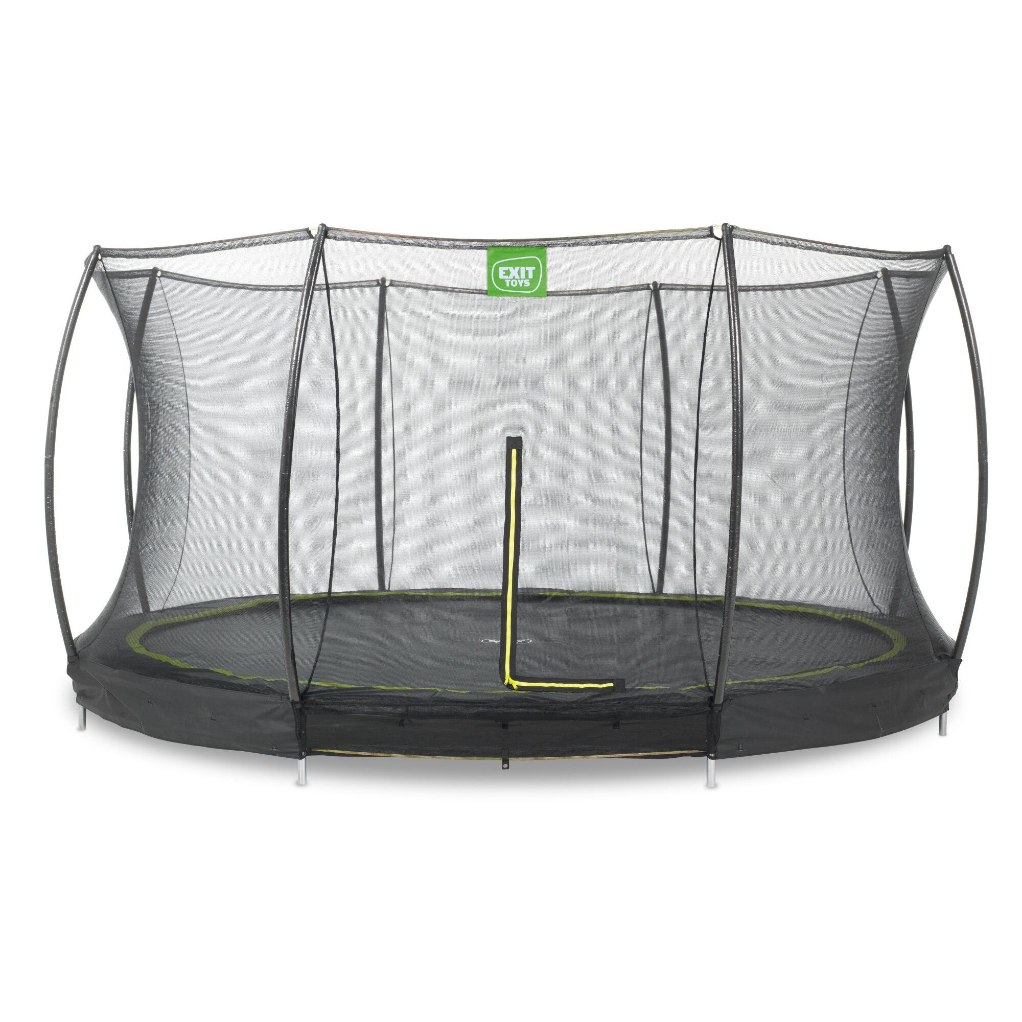 Exit Silhouette Bodentrampolin mit Sicherheitsnetz-Ø 427 cm