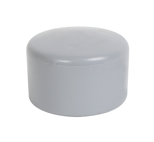 Alberts® Pfostenkappe für  runde Metallpfosten, Kunststoff, grau, ⌀42 mm 654436