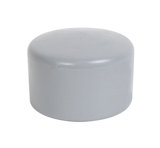 Alberts® Pfostenkappe für  runde Metallpfosten, Kunststoff, grau, ⌀42 mm 654436