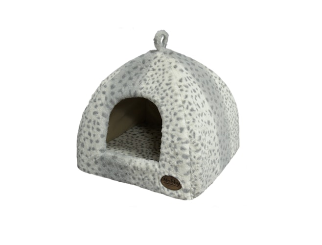 NOBBY Höhle "ALANIS" leopard grau 40 x 40 x 35 cm