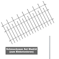 Alberts® Zaun Grundset Madrid zum Einbetonieren
