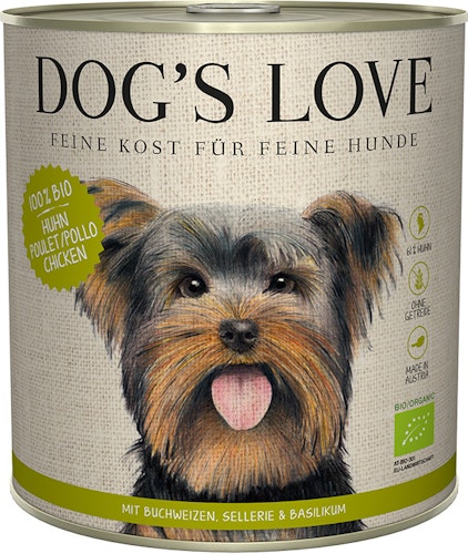 Dog's Love Bio 800g Dose Hundenassfutter