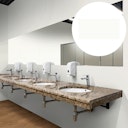 Vorschaubild Revét Vinyl Wandfliese Weiß Hochglanz 120 x 60 cm