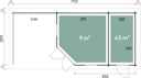 Wolff Finnhaus Gartenhaus 5-Eckhaus Maja 40-B / 2-Raum