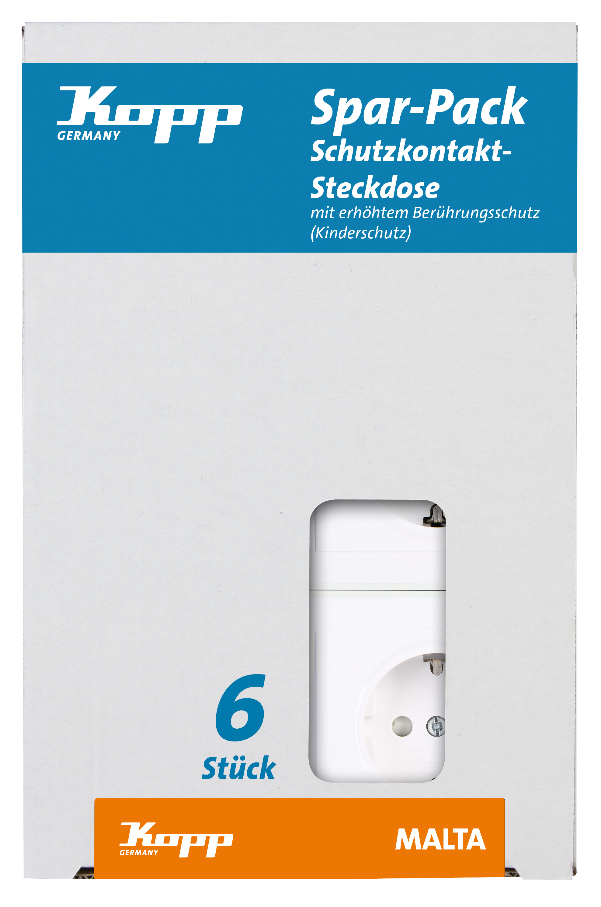 Kopp Steckdose weiss - 923413051