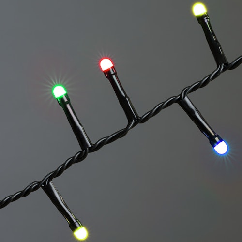 Konstsmide Weihnachtsbeleuchtung  Micro LED Compactlights gefrostet 1500 bunt