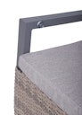 Vorschaubild Garden Pleasure Gartenmöbel Set DIJON / AMELIA, Tisch 200 x 100 + 6 Hochlehner, Aluminium Anthrazit / Polyrattan Champagner / Kissen 100 % Polyester Creme