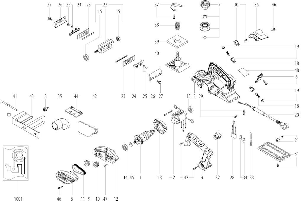 Explosionszeichnung Ersatzteile