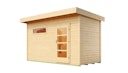 Vorschaubild Weka Saunahaus Farsund mit Vorraum - 38 mm Blockbohlen