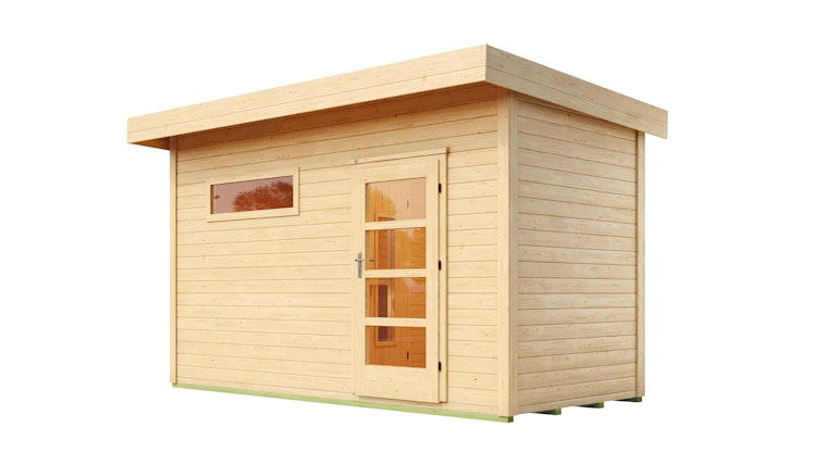 Weka Saunahaus Farsund mit Vorraum - 38 mm Blockbohlen
