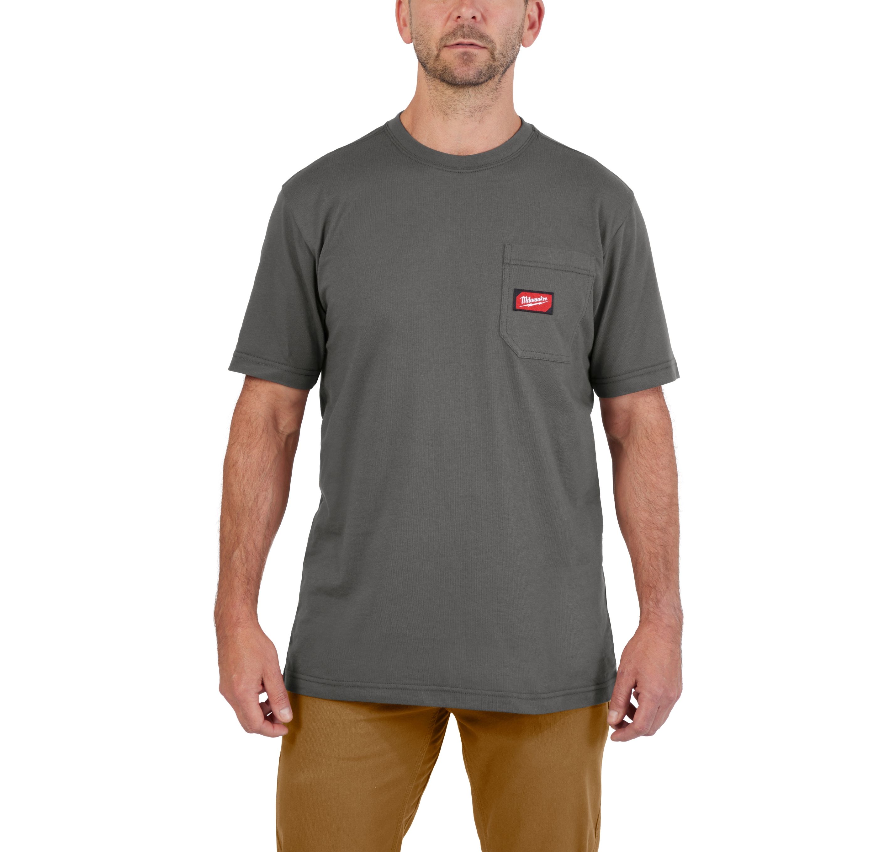 Milwaukee WTSSGR-XXL Arbeits-T-Shirt grau mit UV-Schutz 4932493012