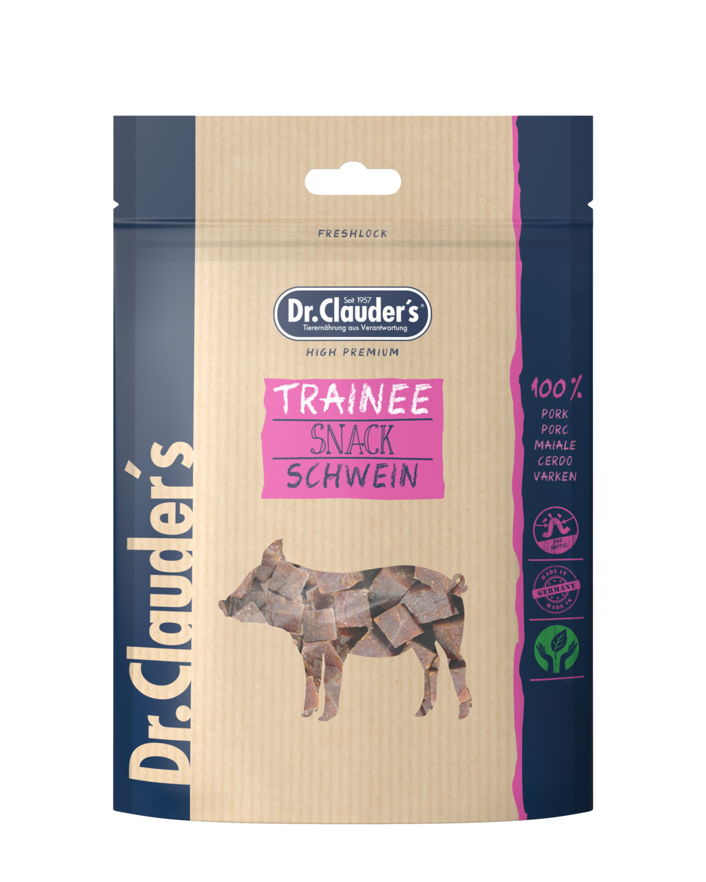 Dr Clauder´s Schwein Trainee Snack 80 Gramm Hundesnacks