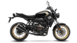 LeoVince Komplettanlage- Schwarze Krümmer Edelstahl SBK GP DUALS für YAMAHA XSR 700 mit Katalysator - Schwarze Krümmerrohre