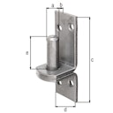 Vorschaubild Alberts® Kloben ⌀16 mm auf Platte 115x40 mm Edelstahl