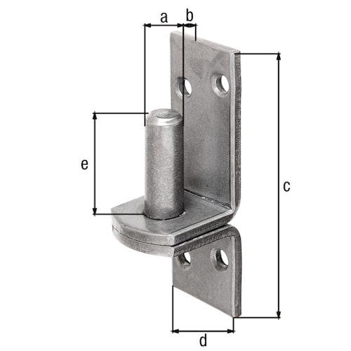 Alberts® Kloben ⌀16 mm auf Platte 115x40 mm Edelstahl