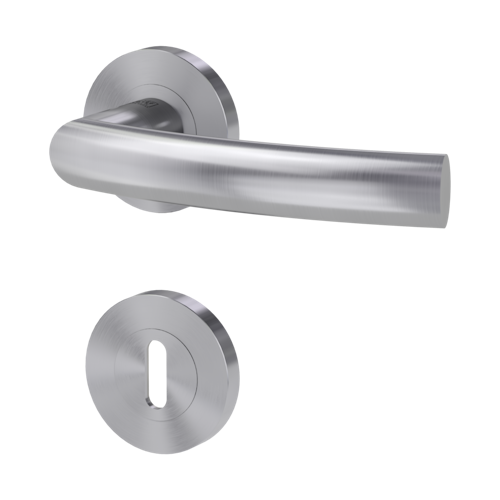 Griffwerk Türgriff LORITA PROFESSIONAL Schraubrosette- Edelstahl matt