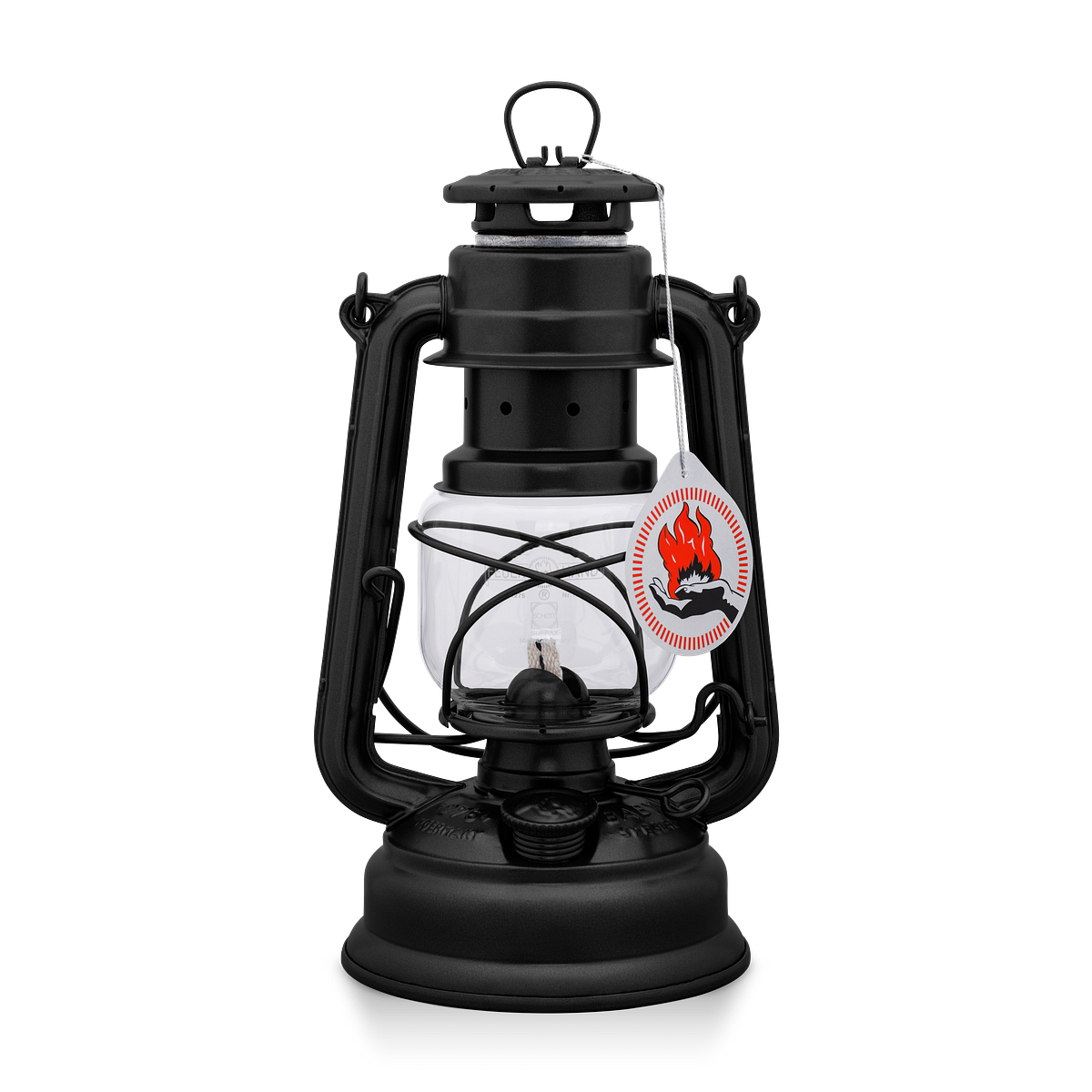 Feuerhand Sturmlaterne Baby Special 276 Mattschwarz