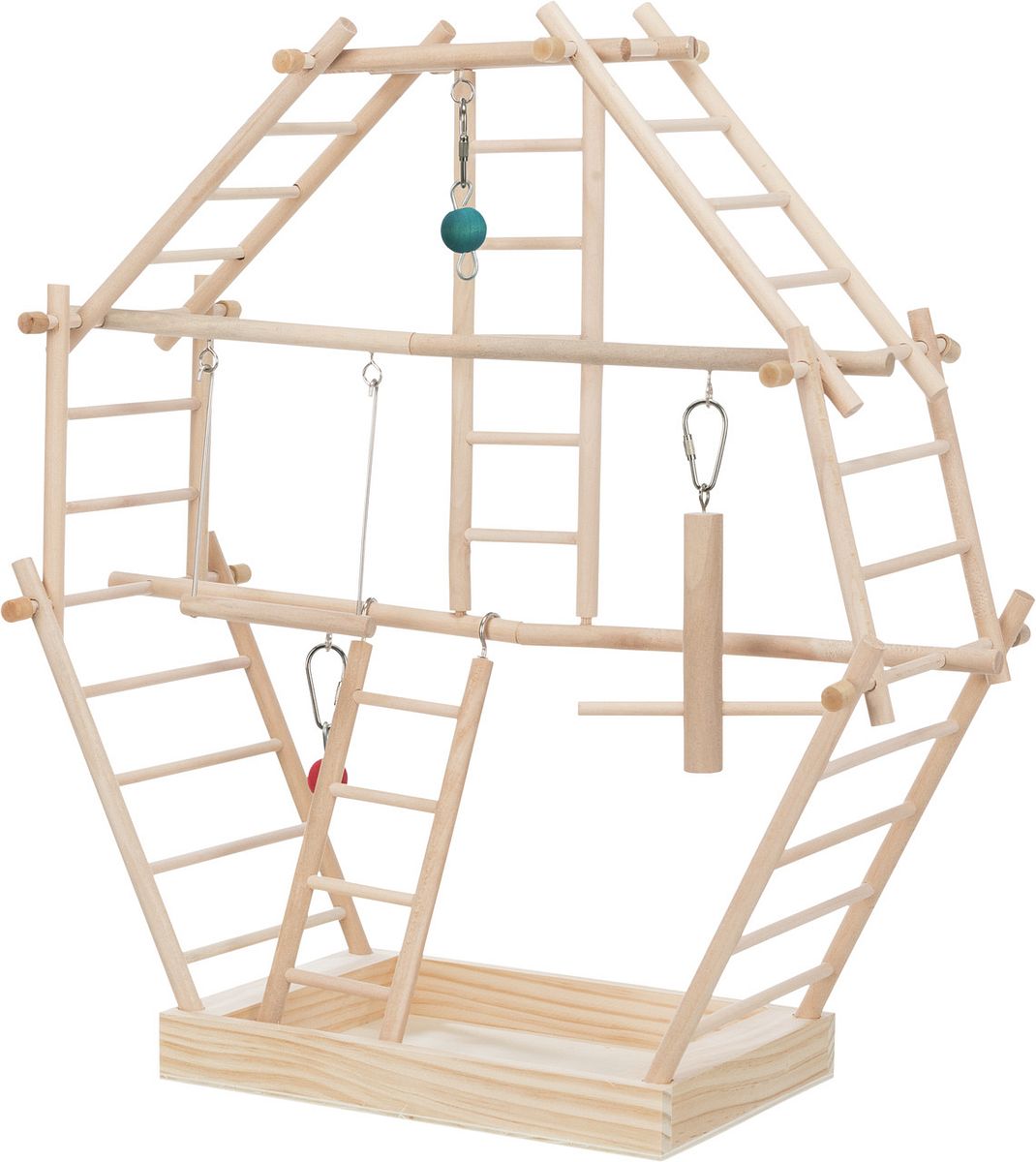 Trixie Beige Vogelspielzeug Mit Holzleitern - Image 2