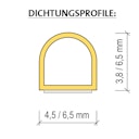 Vorschaubild Infraworld Silikon-Profildichtung selbstklebend für Saunen und Infrarotkabinen