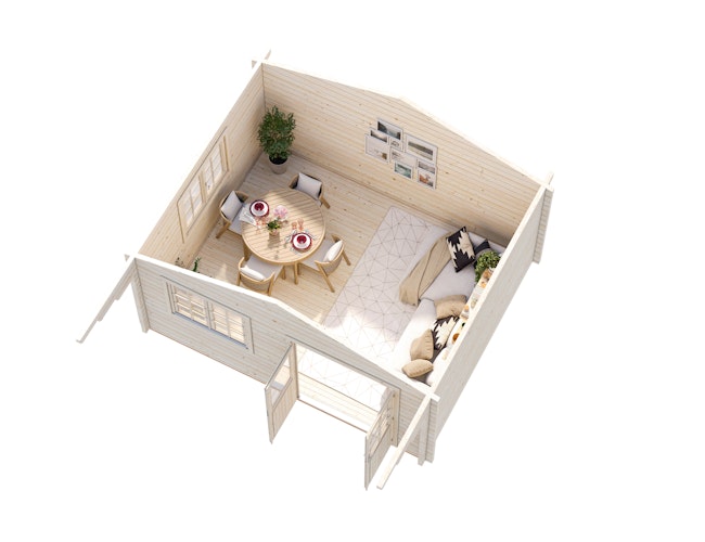 Palmako Gartenhaus Helena 15,1 m² - 70 mm