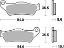 Vorschaubild SBS Bremsbelag 742HF Street Ceramic