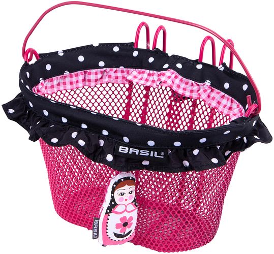 Basil Kinderkorb Jasmin-Basket vorne rosa