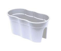 KHW Flowerclip XL, 2er Set Kartonverpackung, weiß