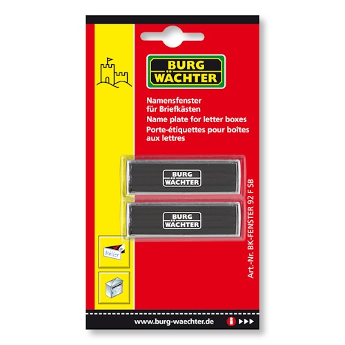Burg Wächter Klarsicht Namensschilder BK 92 F SB