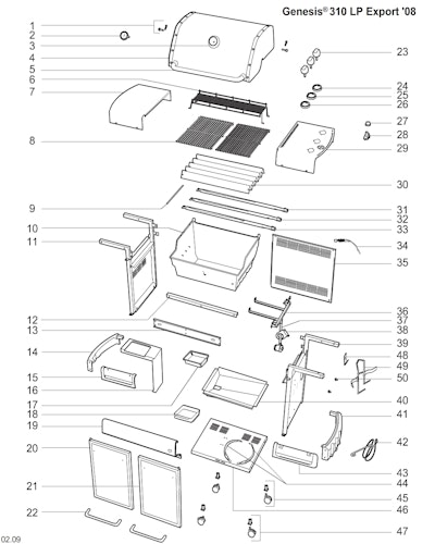 Weber Genesis E-310 LP Blk Limited (2009) (DE/AT)