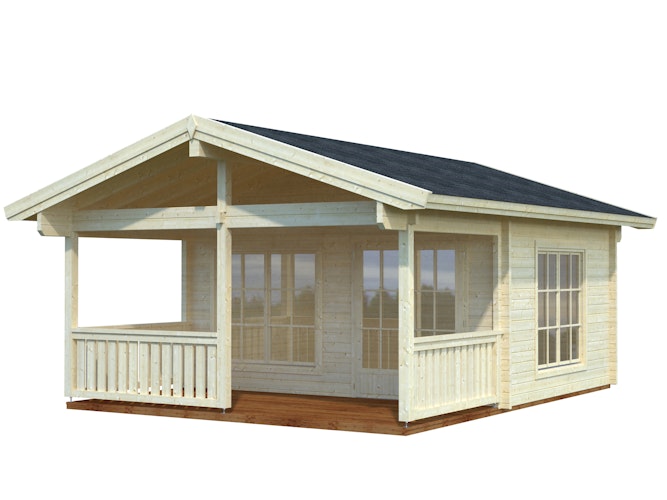 Palmako Ferienhaus Agneta 18,8+12,5 m² - 70 mm