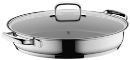 WMF Gourmet-/Fischpfanne mit Glasdeckel, oval, 38 x 26 cm WMF Gourmet-/Fischpfanne mit Glasdeckel, oval, 38 x 26 cmZubehörbild