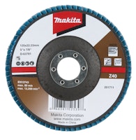 Makita Fächerschleifscheibe 125 mm Z40 D-63781