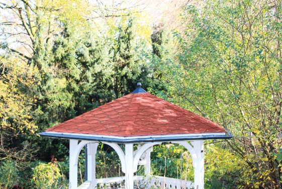 Skan Holz Metall Regenrinnen-Set für Pavillon Nice Nice Gr. 3 (Ø 557cm)