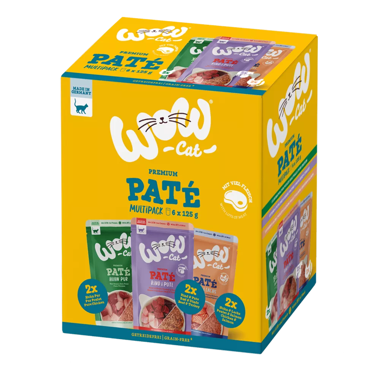 WOW Cat 6 x 125g Adult Multipack