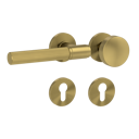 Vorschaubild Griffwerk Wechselgarnitur VAYA 136 ARIS fast2fix Fast2Fix Rosetten rund Knopf R2 Gold matt L