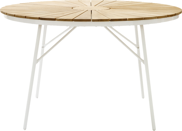 Cinas Klapptisch ELLEN, Aluminium / Teak