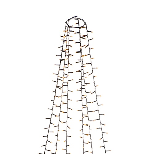 Konstsmide Weihnachtsbeleuchtung  Micro LED Baummantel 1080 bernstein Dioden