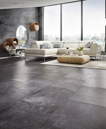 KWG Java ARTbeton scuro Mineraldesign-Boden mit Fase 92x46 cm