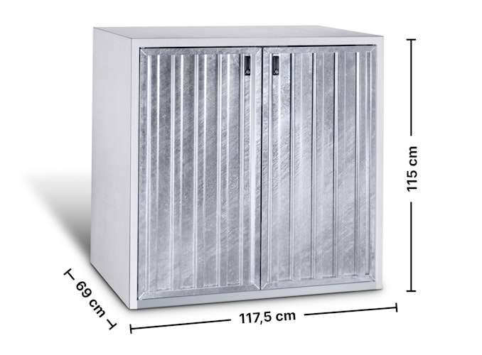 Paul Wolff Mülltonnenbox KLASSIK Doppelschrank 122