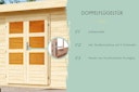 Karibu Woodfeeling Blockbohlenhaus Mittelwandhaus Lagor 1/2- 38 mm