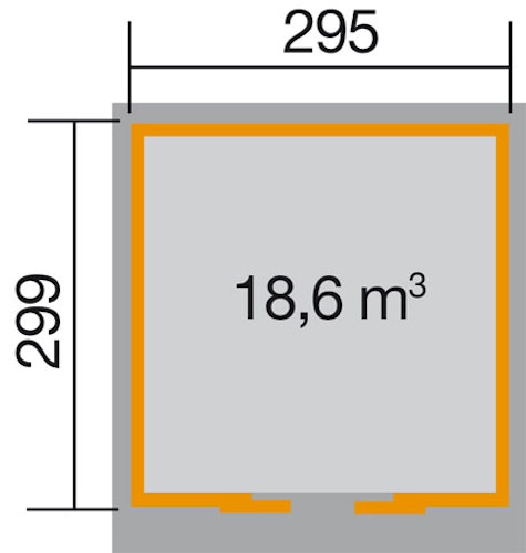 Weka 21 mm Schiebetürhaus 225