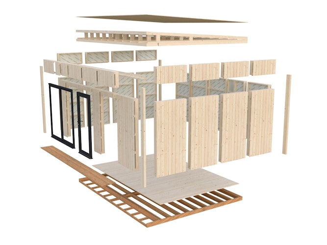 Palmako Gartenhaus Johanna 19,4 m² - 160 mm